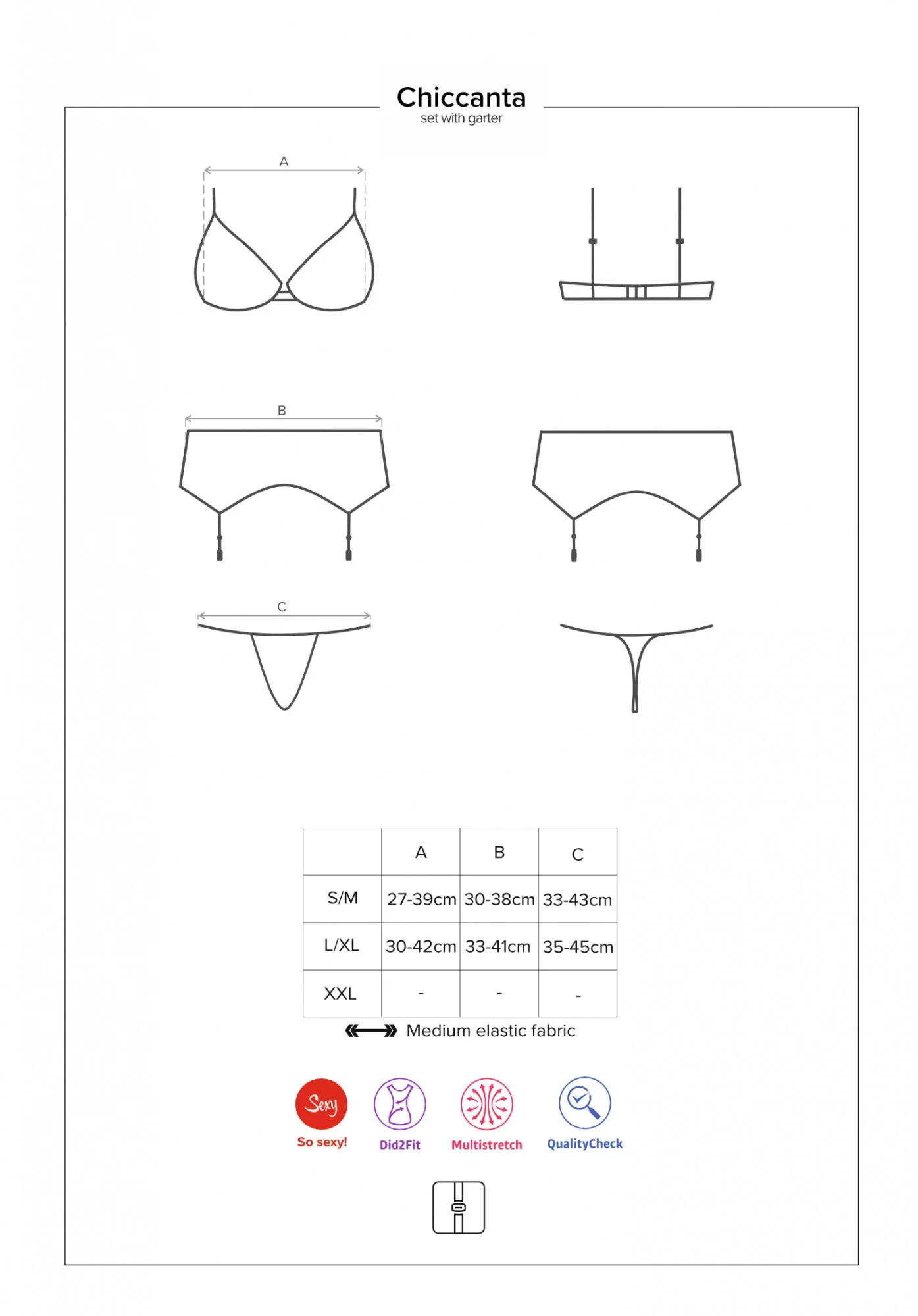 Sexy set Chiccanta set - Obsessive