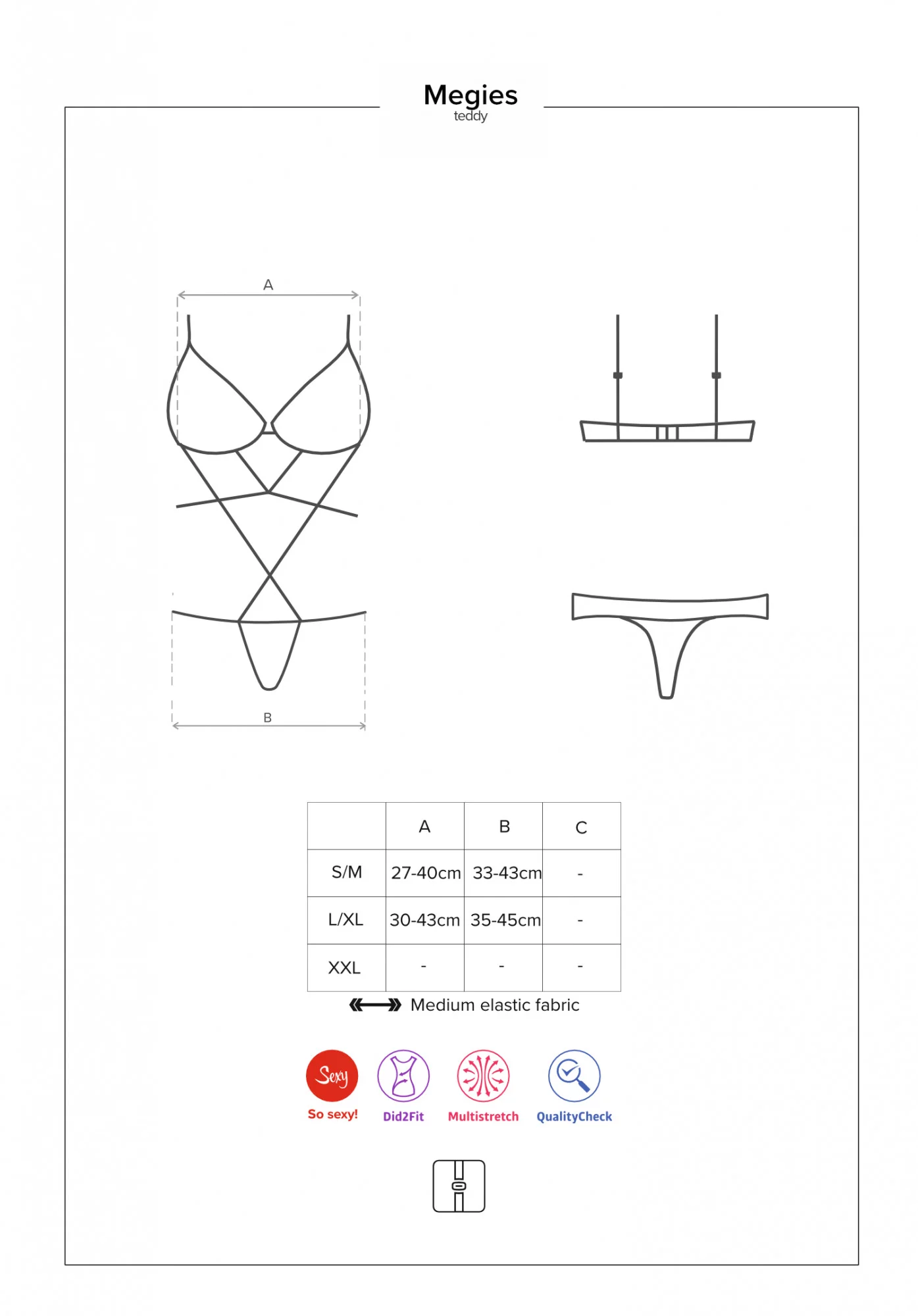 Zajímavé body Megies teddy - Obsessive