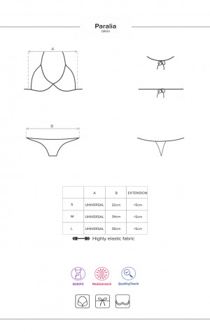 Ohromující dvoudílné plavky Paralia korálová - Obsessive