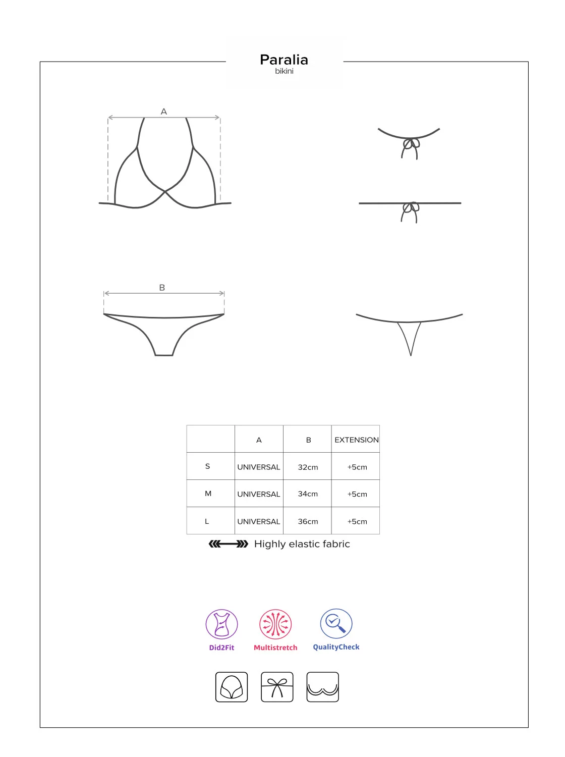 Ohromující dvoudílné plavky Paralia korálová - Obsessive