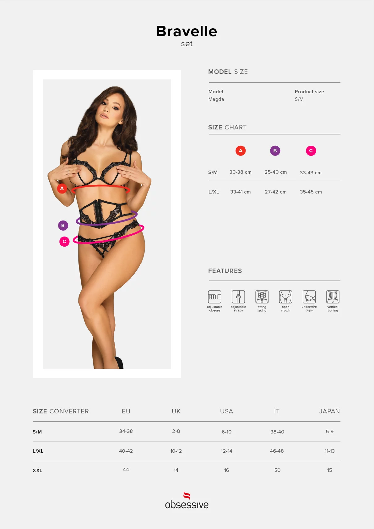 Sexy set Bravelle set - Obsessive