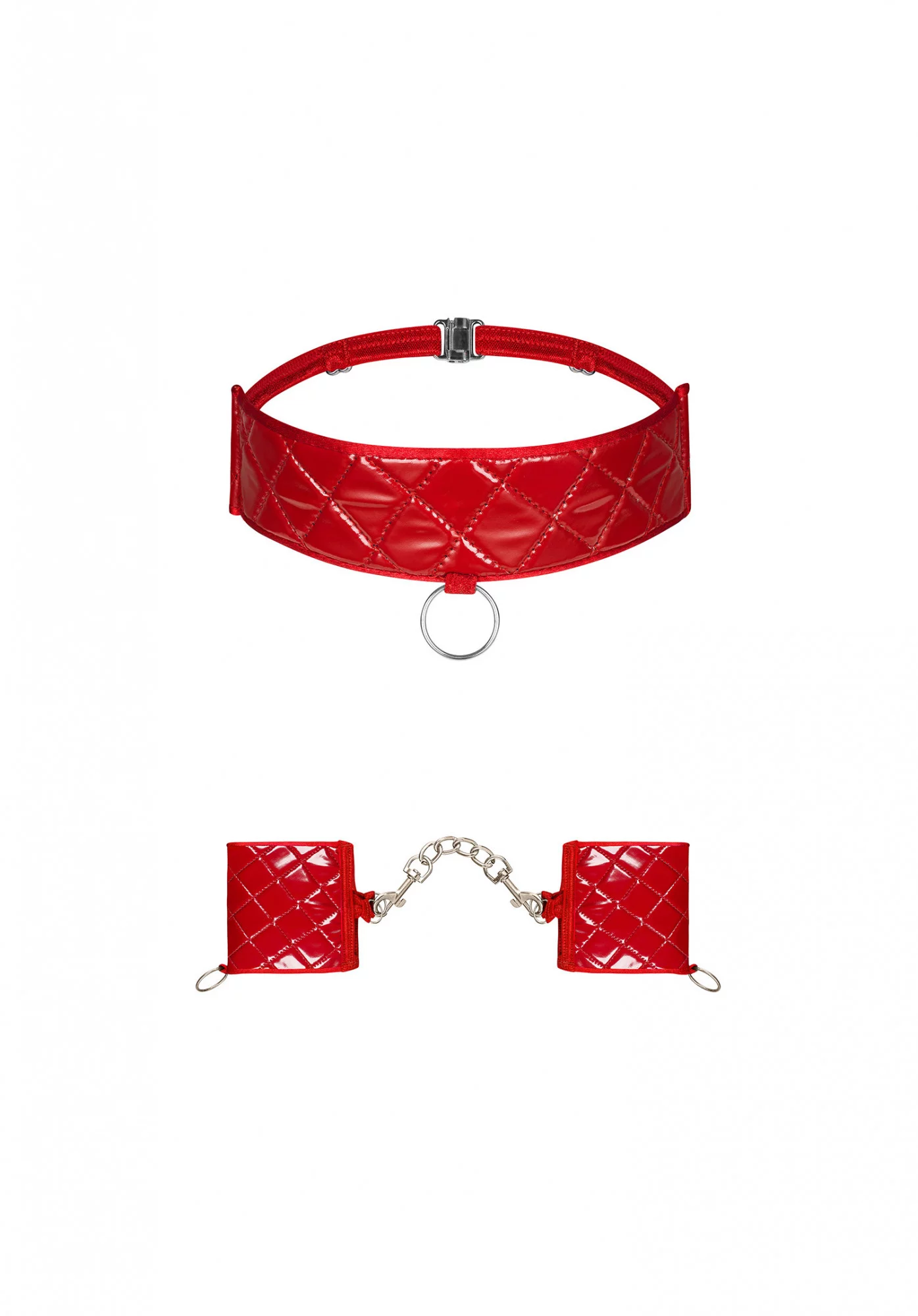 Pikantní sada Hunteria cuffs & choker - Obsessive