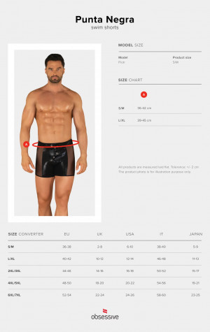 Sexy pánské plavky Punta Negra swim shorts - Obsessive