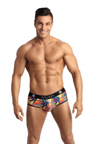 Pánské boxerky otevřené Comics jock bikini - Anais