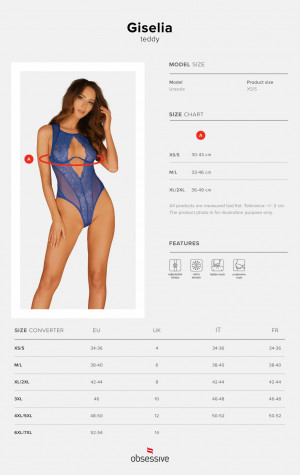 Jedinečné body Giselia teddy - Obsessive