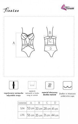 Elegantní body Finasan - LivCo Corsetti