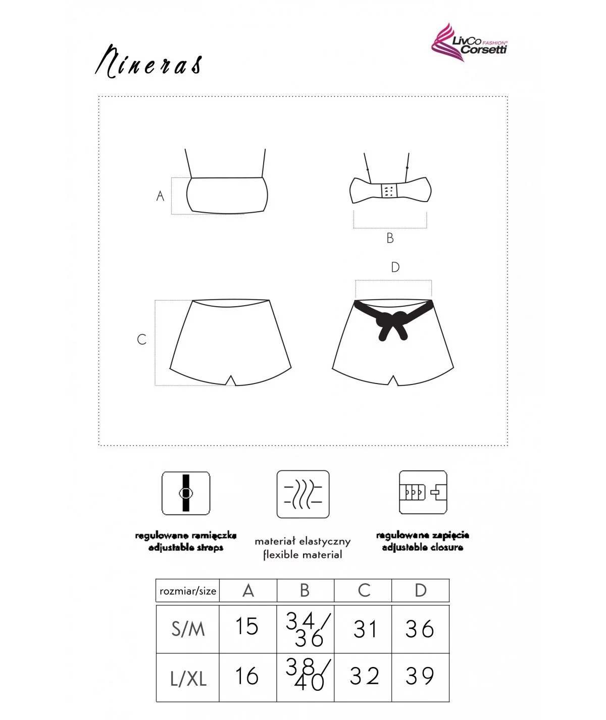 Hravý set Nineras - LivCo Corsetti