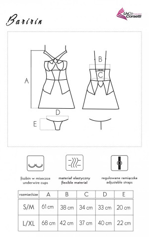 Romantická košilka Baririn - LivCo Corsetti
