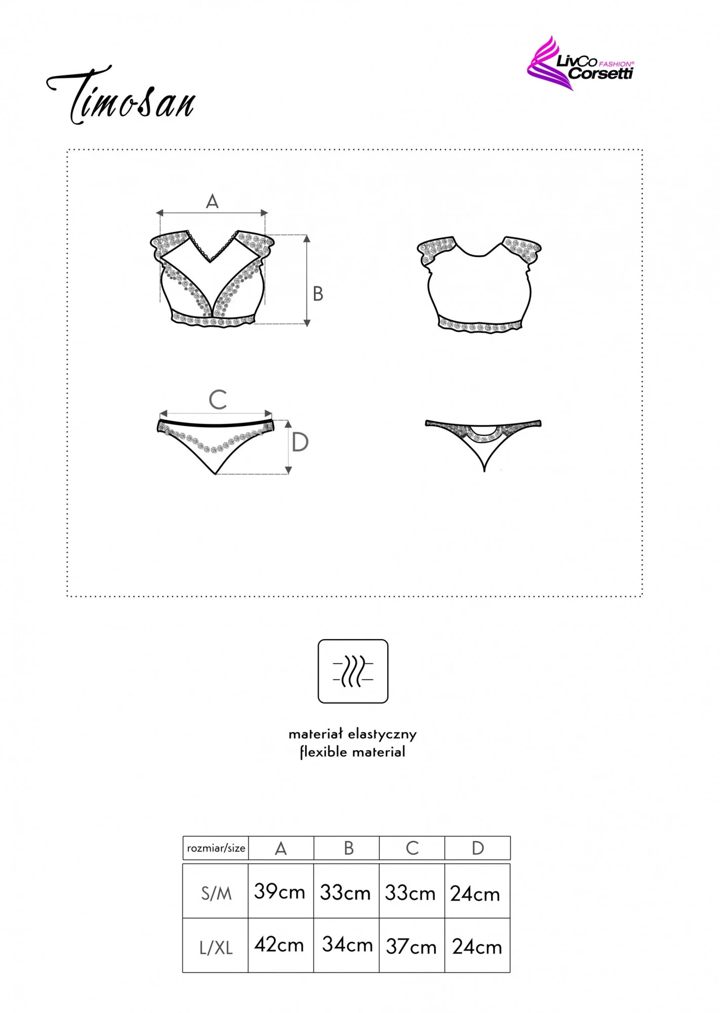 Pikantní set Timosan - LivCo Corsetti