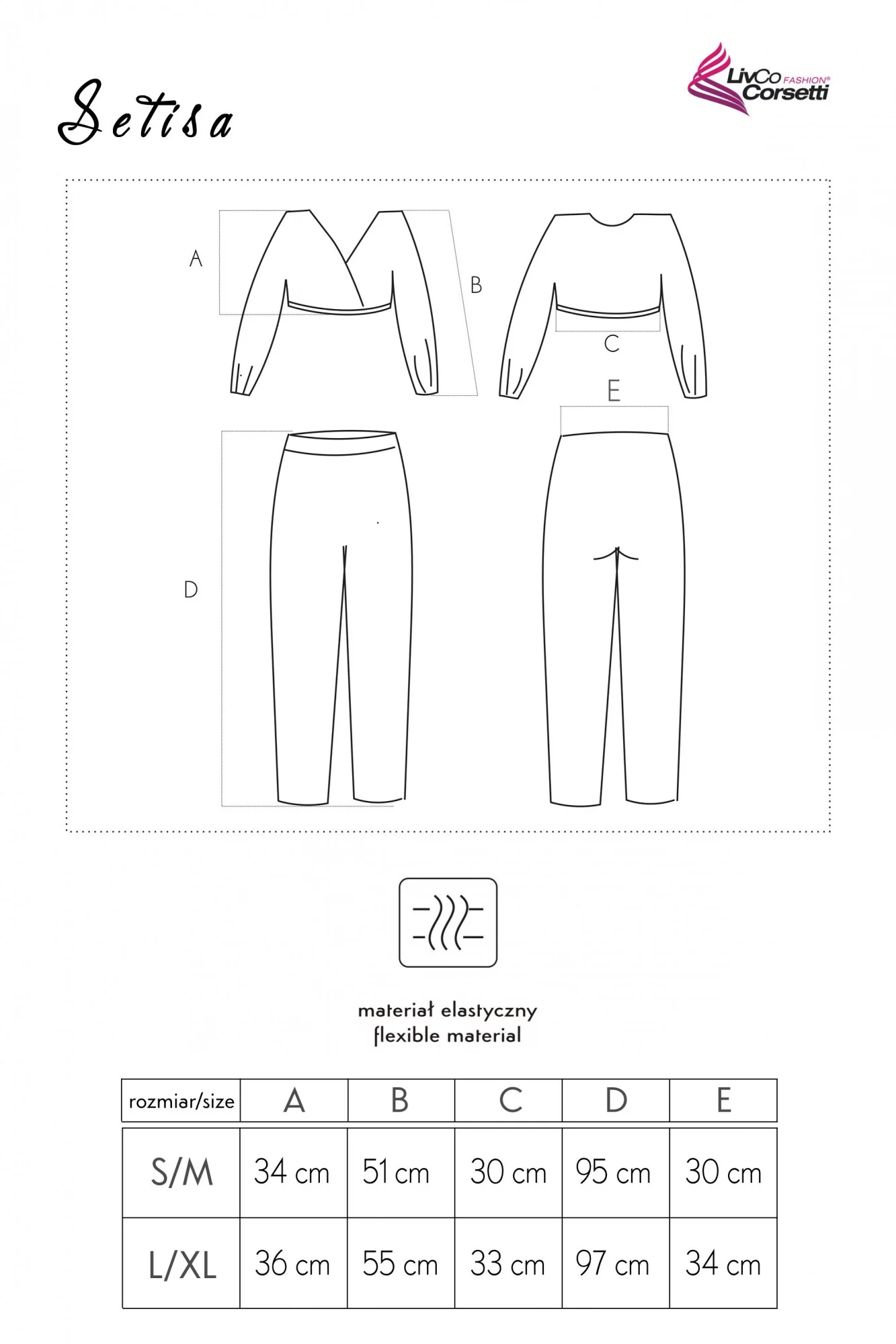Pohodlný set Setisa - LivCo Corsetti