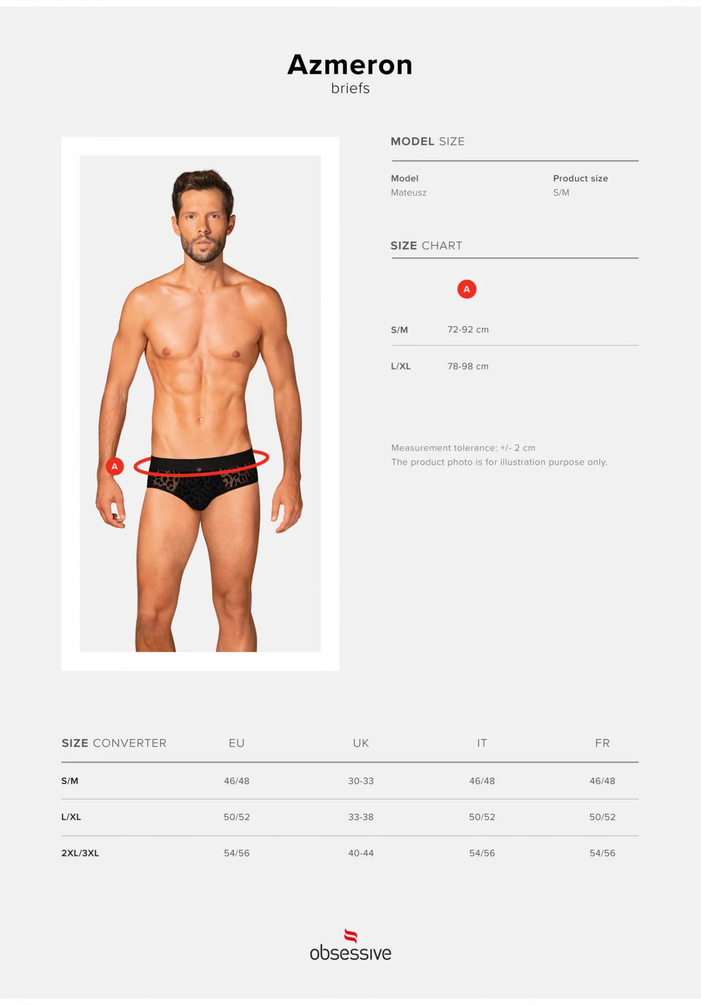 Pánské slipy Azmeron briefs - Obsessive