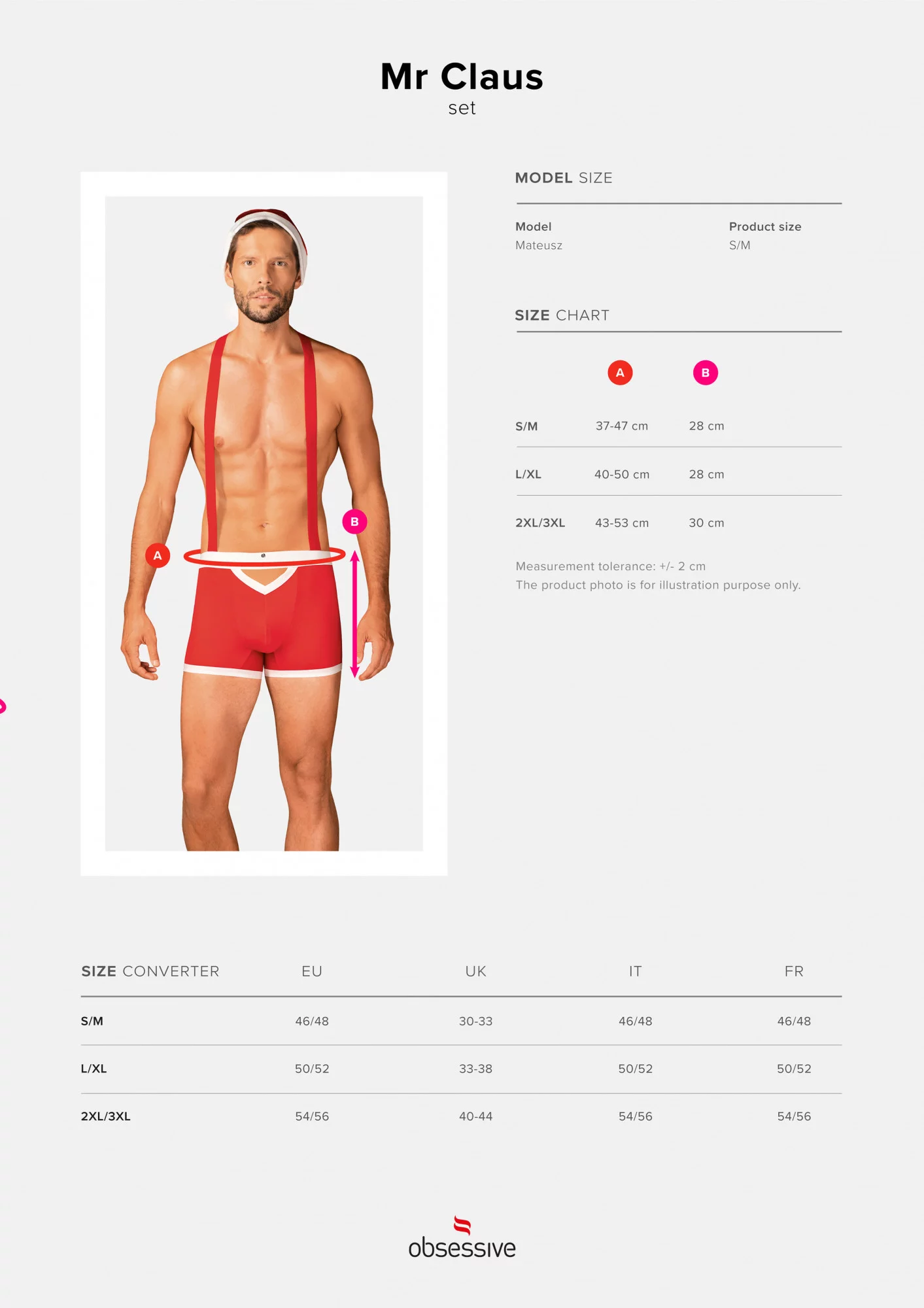 Vánoční kostým Mr Claus set - Obsessive