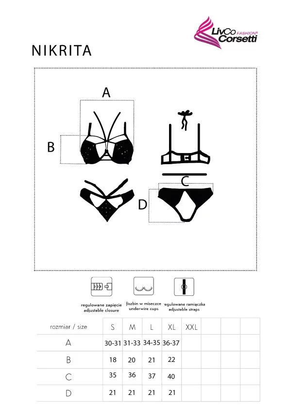 Sexy set Nikrita - LivCo Corsetti