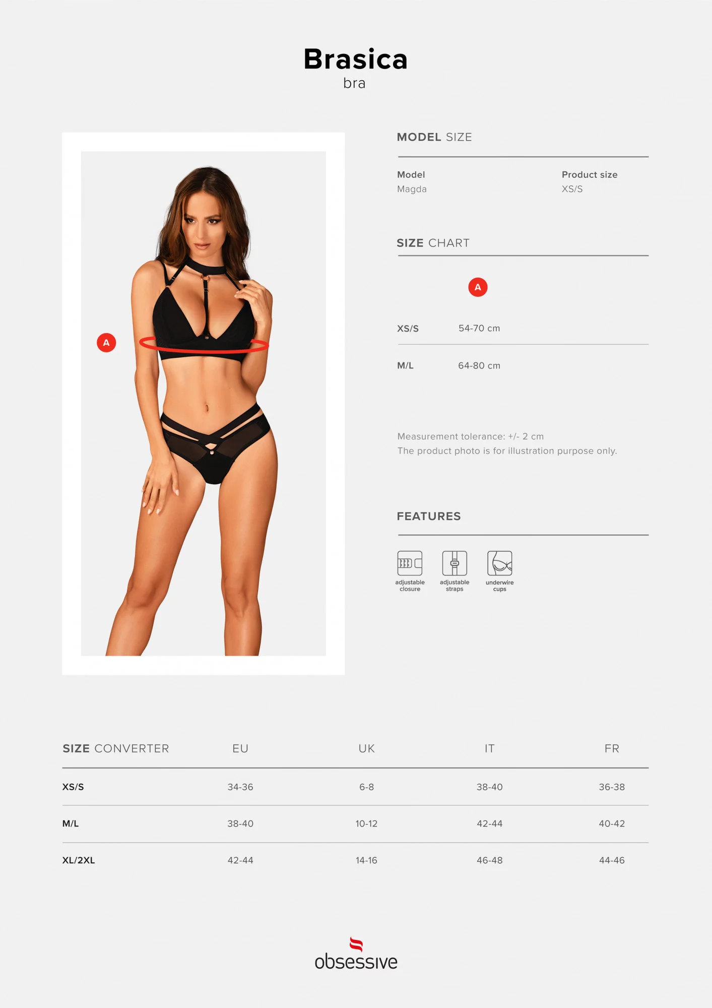 Originální podprsenka Brasica bra - Obsessive