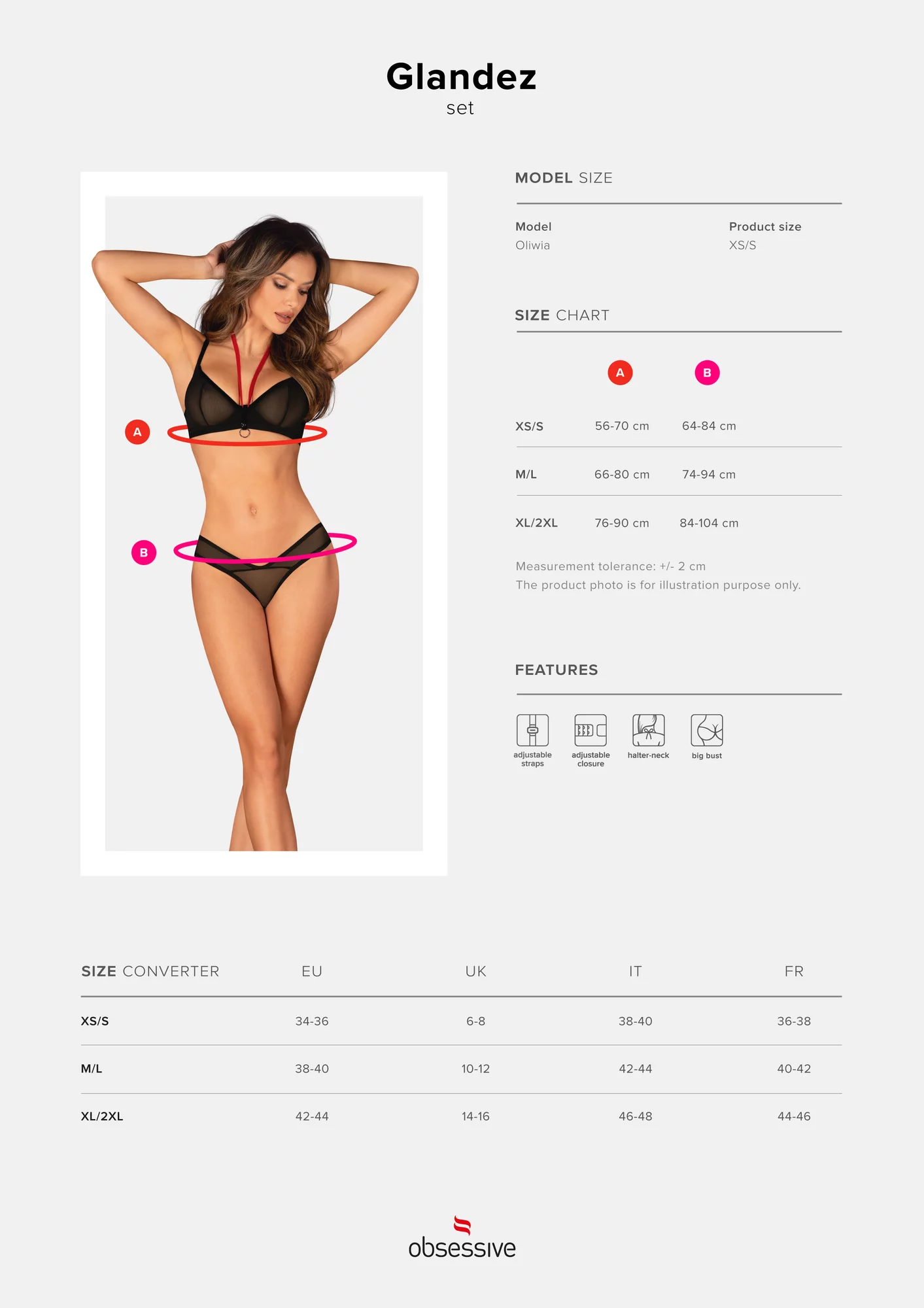 Svůdný set Glandez set - Obsessive