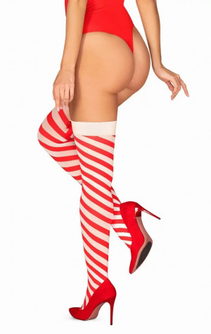 Vánoční punčochy Kissmas stockings - Obsessive