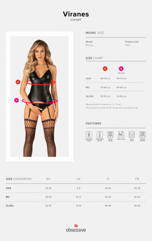 Dokonalý korzet Viranes corset - Obsessive