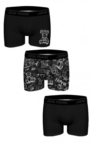 Pánské boxerky John Frank JF3BFUN303 3PACK