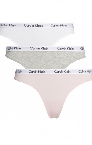 Dámská tanga Calvin Klein QD3587 3PACK XY3