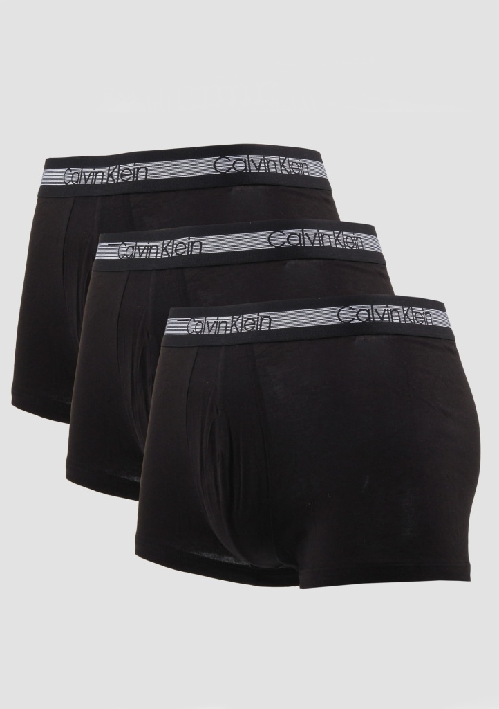 Levně Pánské boxerky Calvin Klein NB1799A 3PACK S Černá