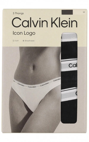 Dámske tangá Calvin Klein 3Pack