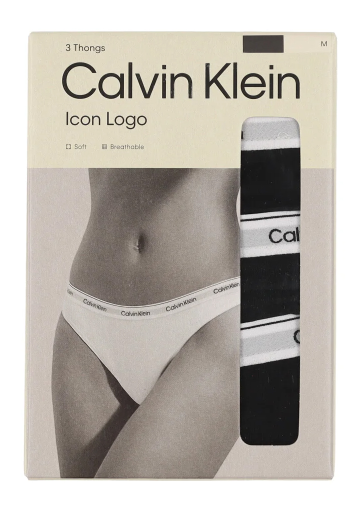 Dámská tanga Calvin Klein 3Pack