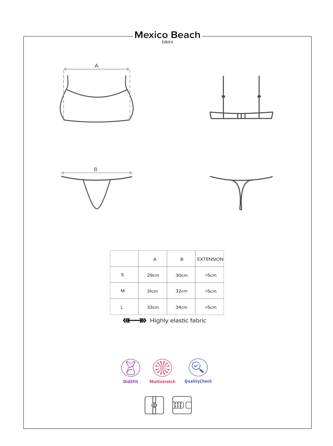 Svůdné dvoudílné plavky Mexico Beach růžová - Obsessive