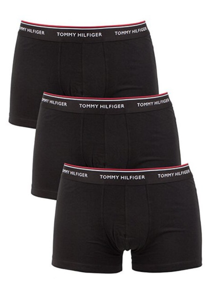 Pánské boxerky Tommy Hilfiger 1U87903842 3PACK XL Černá