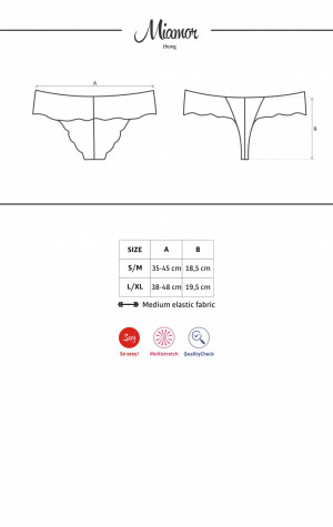 D&aacute;msk&eacute; tanga Miamor thong - Obsessive