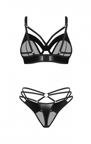 D&aacute;msk&yacute; sexy set Dominna čern&yacute; - Obsessive