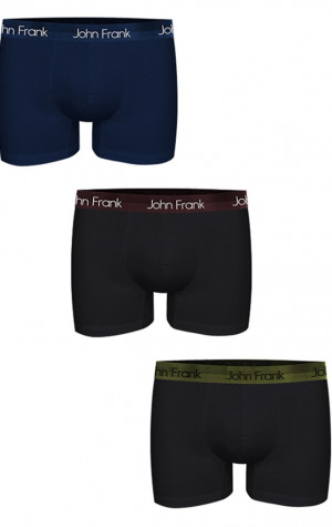 P&aacute;nske boxerky John Frank JF3BPB04 3PACK