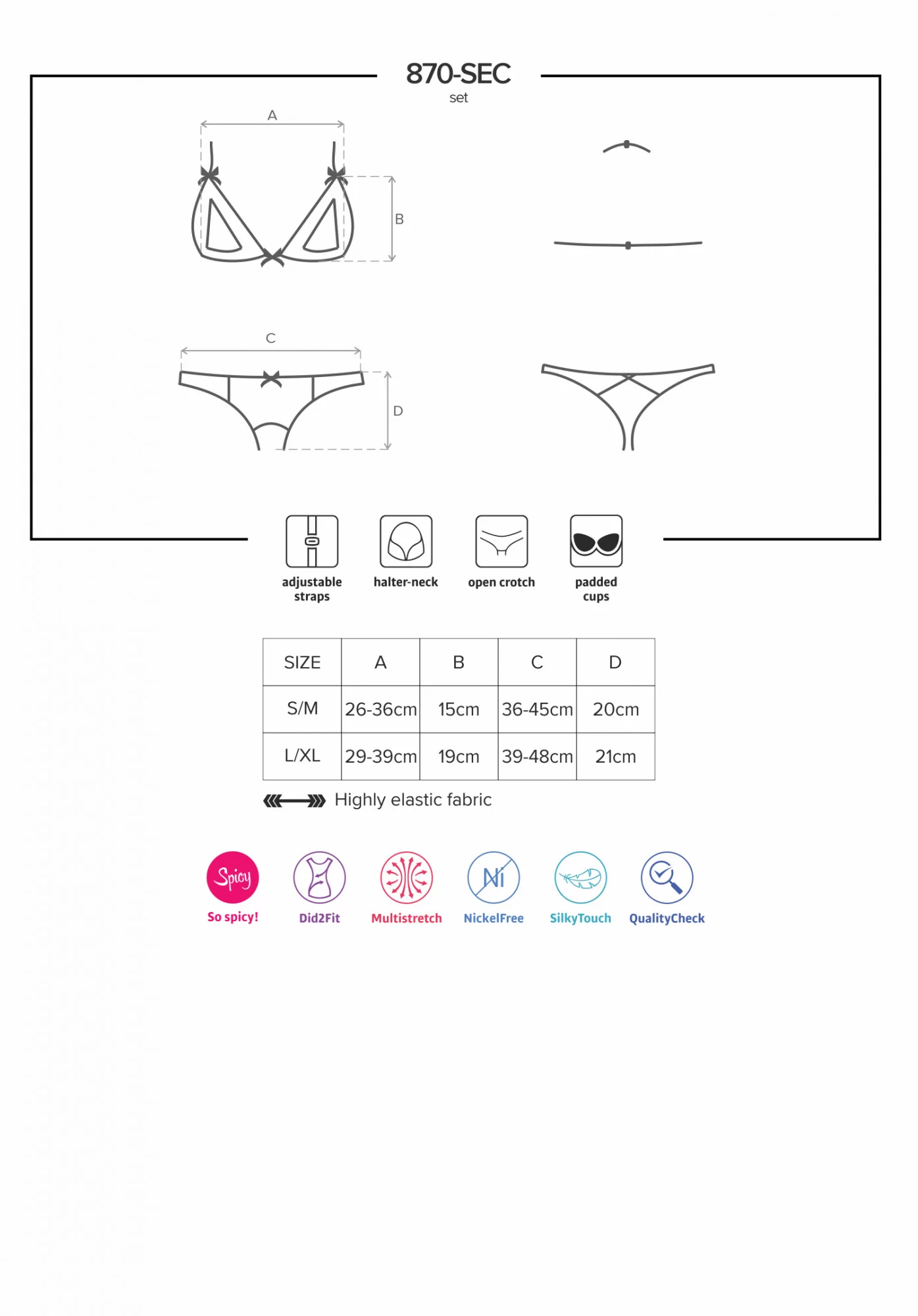 Pikantní set otevřený 870 - SEC - Obsessive