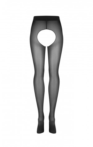 D&aacute;msk&eacute; punčochov&eacute; kalhoty Norless Girl čern&eacute; - Obsessive