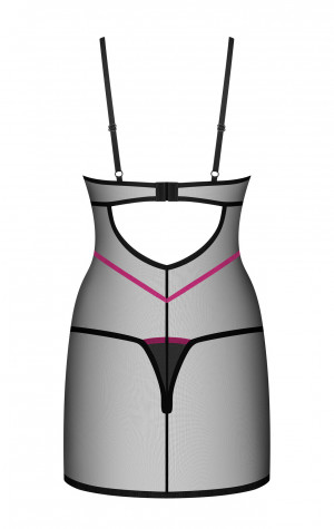 D&aacute;msk&aacute; sexy ko&scaron;ilka Novenes Chemise čern&aacute; - Obsessive