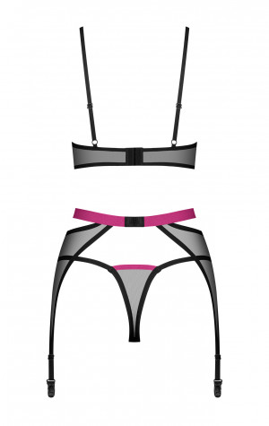 D&aacute;msk&yacute; sexy set Novenes 3-Pcs Set čern&yacute; - Obsessive