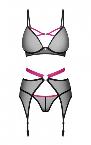 D&aacute;msk&yacute; sexy set Novenes 3-Pcs Set čern&yacute; - Obsessive
