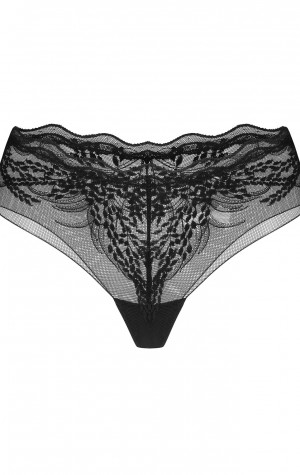 D&aacute;msk&eacute; kalhotky Perisia Panties čern&eacute; - Obsessive