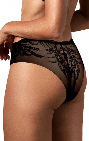 D&aacute;msk&eacute; kalhotky Perisia Panties čern&eacute; - Obsessive