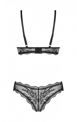 D&aacute;msk&eacute; kalhotky Perisia Panties čern&eacute; - Obsessive