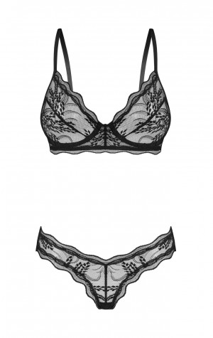 D&aacute;msk&eacute; kalhotky Perisia Panties čern&eacute; - Obsessive