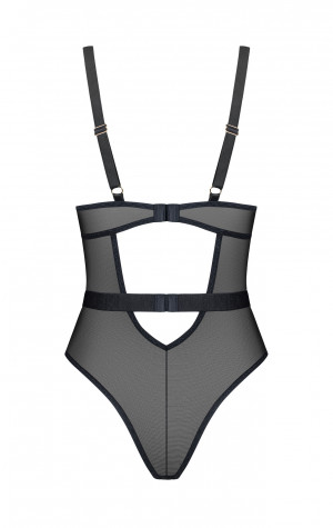 D&aacute;msk&eacute; kouzeln&eacute; body Vila Blanes Teddy čern&eacute; - Obsessive