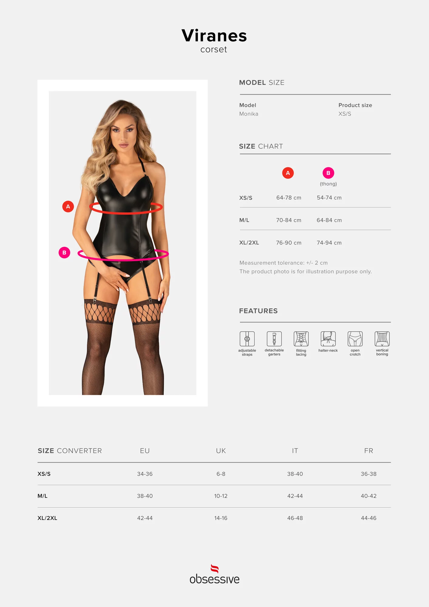 Dokonalý korzet Viranes corset - Obsessive