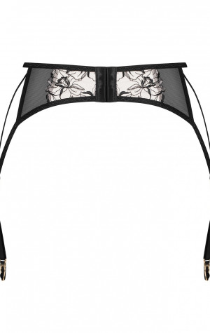 Svůdný podvazkový pás Vila Blanes Garter Belt černý - Obsessive