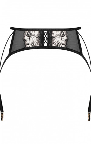 Svůdný podvazkový pás Vila Blanes Garter Belt černý - Obsessive