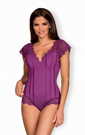 Svůdné body Moketta teddy purple - Obsessive