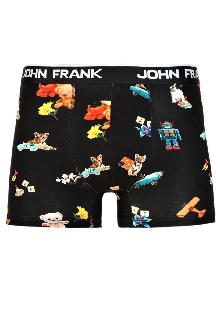 Pánské boxerky John Frank JFBD327 M Černá