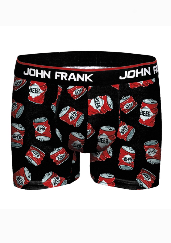 Levně Pánské boxerky John Frank JFBD314 XL Černá