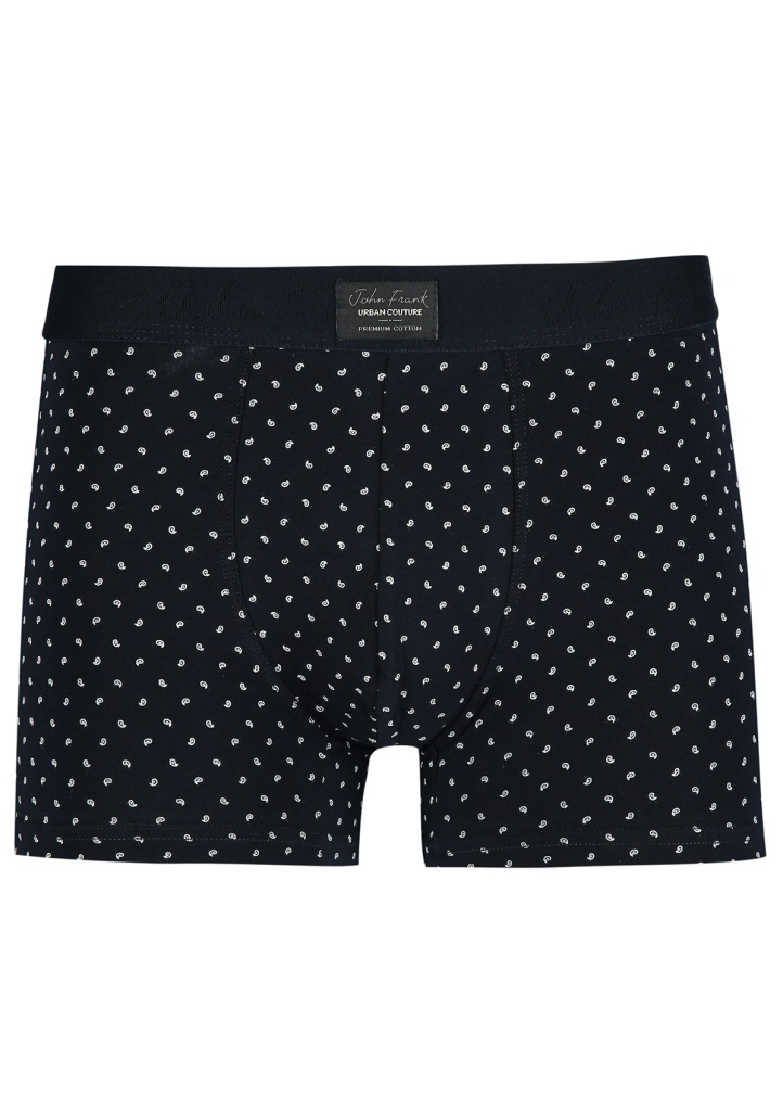 Pánské boxerky John Frank JFBUC112 L Tm. modrá