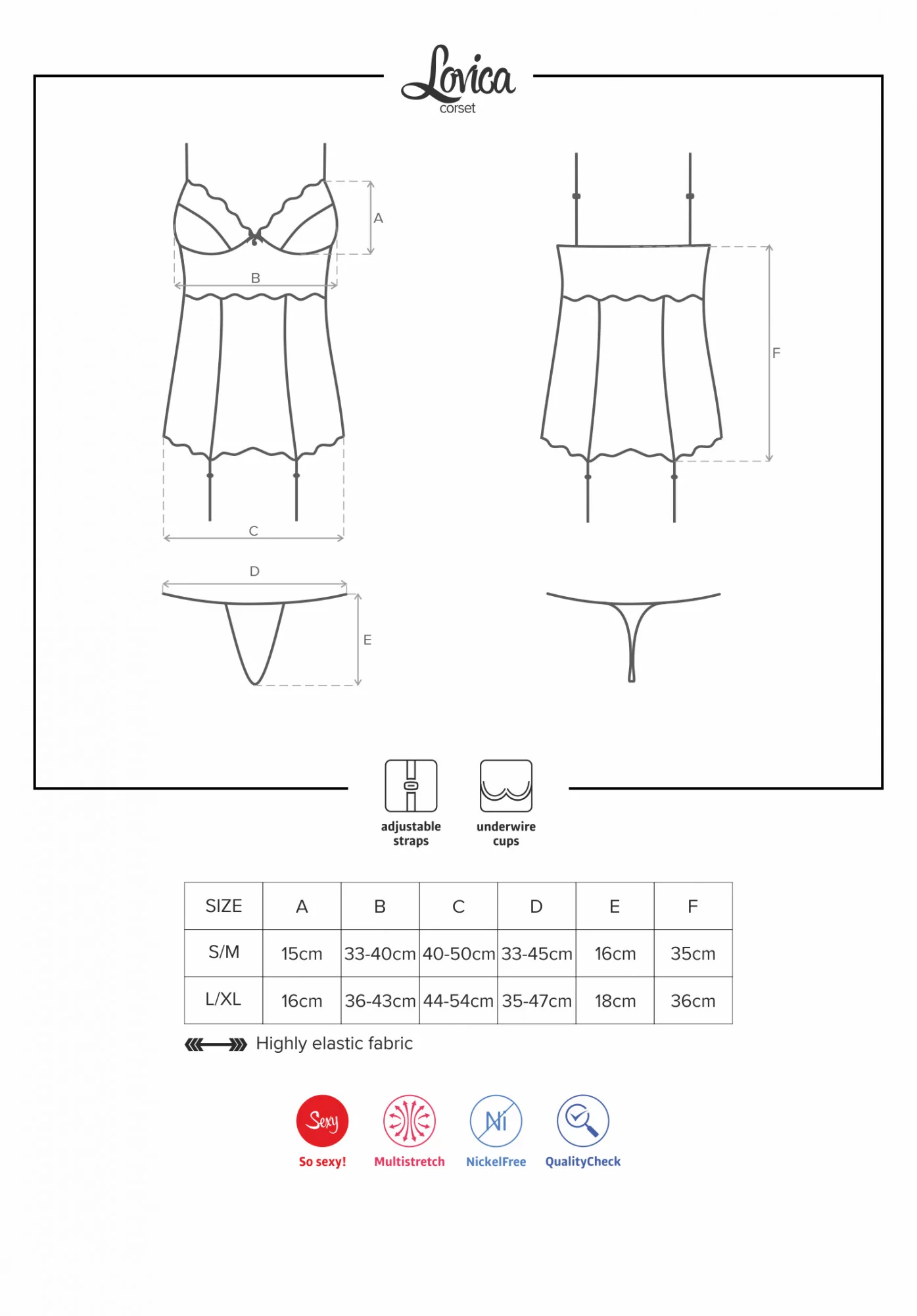 Korzet Lovica corset - Obsessive