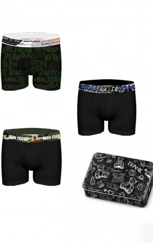 P&aacute;nske boxerky John Frank JF3BINT23 3Pack